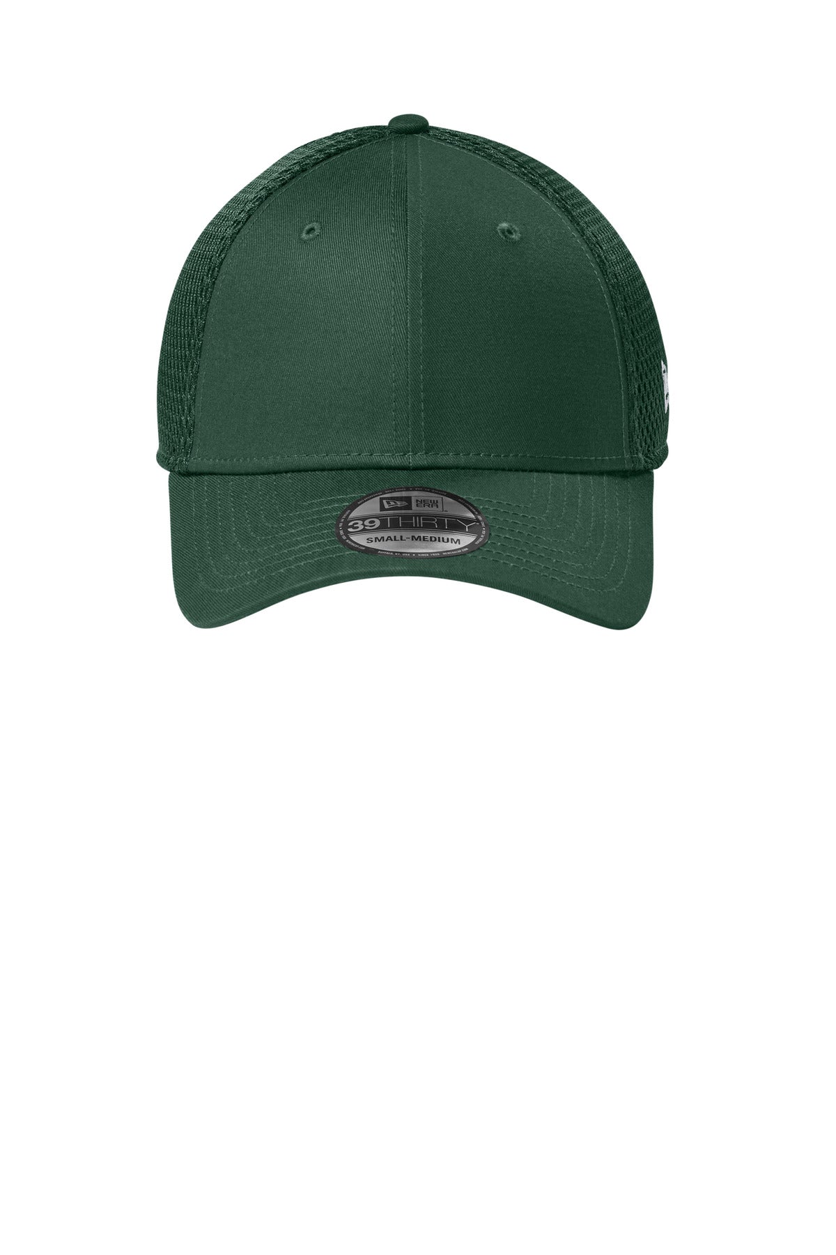 Front View of FlagDkGrn New Era - Stretch Mesh Cap. NE1020 plain