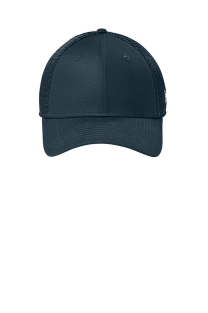 Front View of FlagDpNavy New Era - Stretch Mesh Cap. NE1020 plain