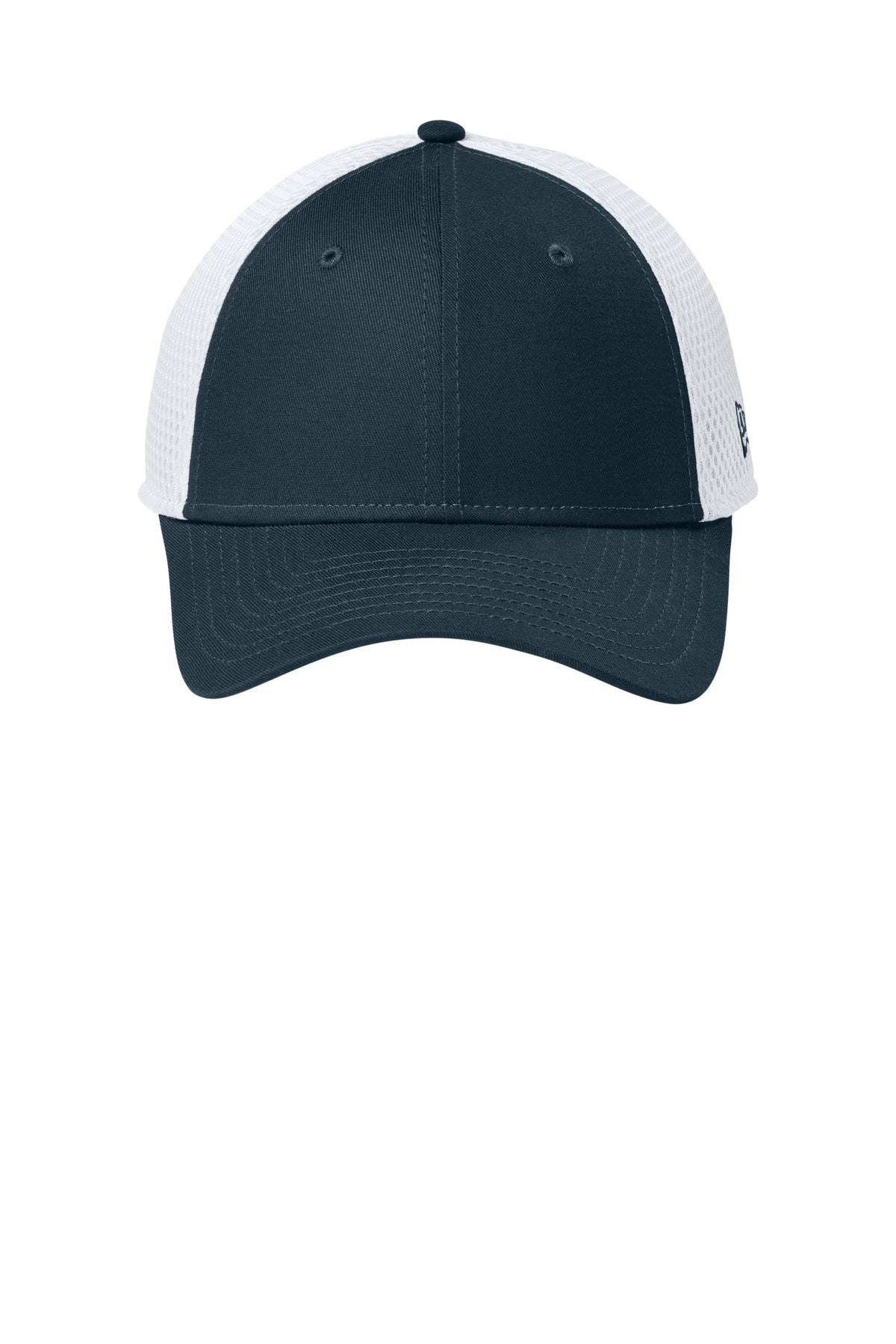 Front View of FlagDpNv/W New Era - Stretch Mesh Cap. NE1020 plain