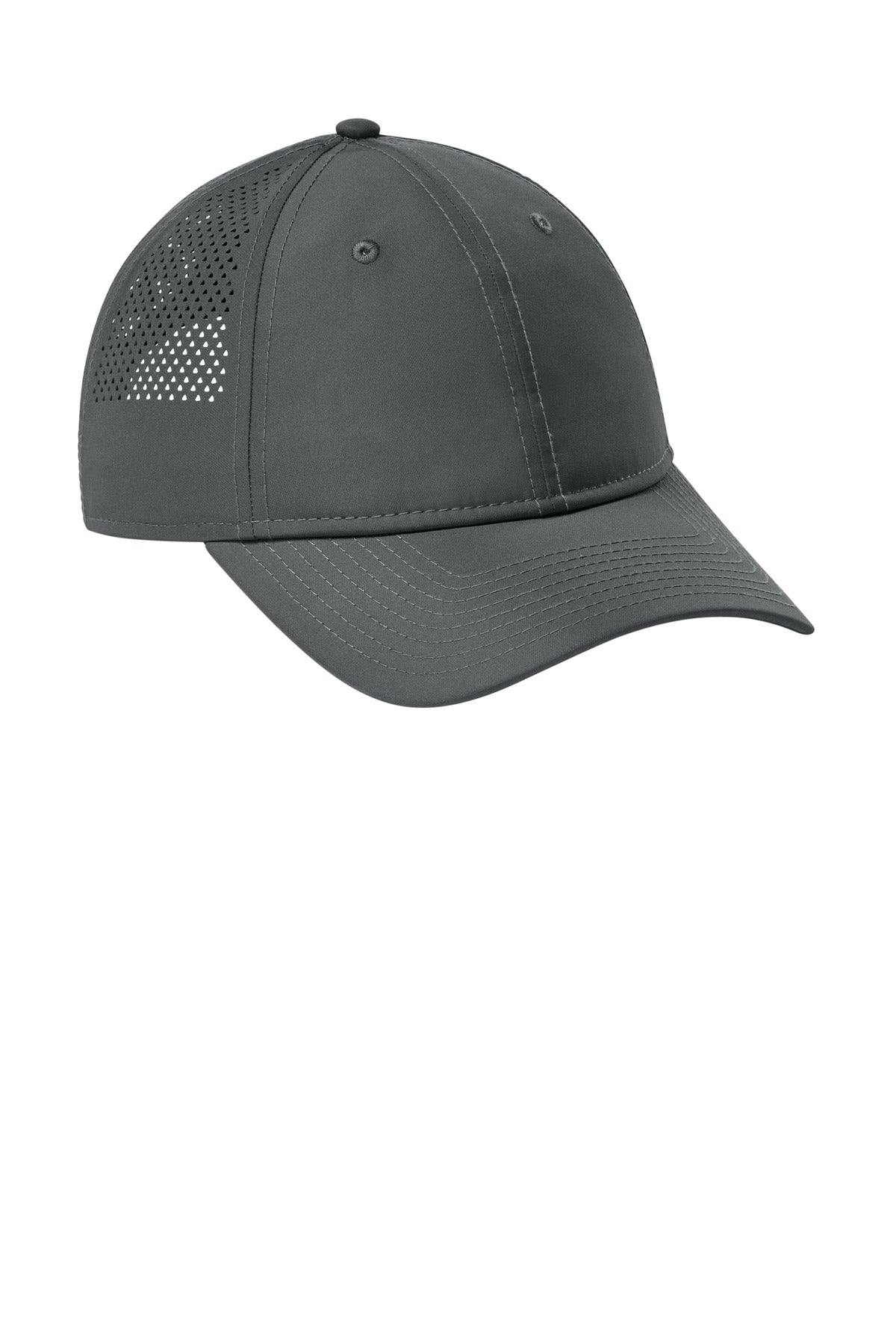 Front View of FlagGrph New Era Perforated Performance Cap. NE406 plain