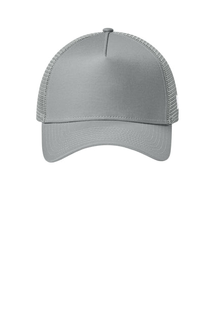 Front View of FlagGry/Gy New Era Snapback Trucker Cap. NE205 plain