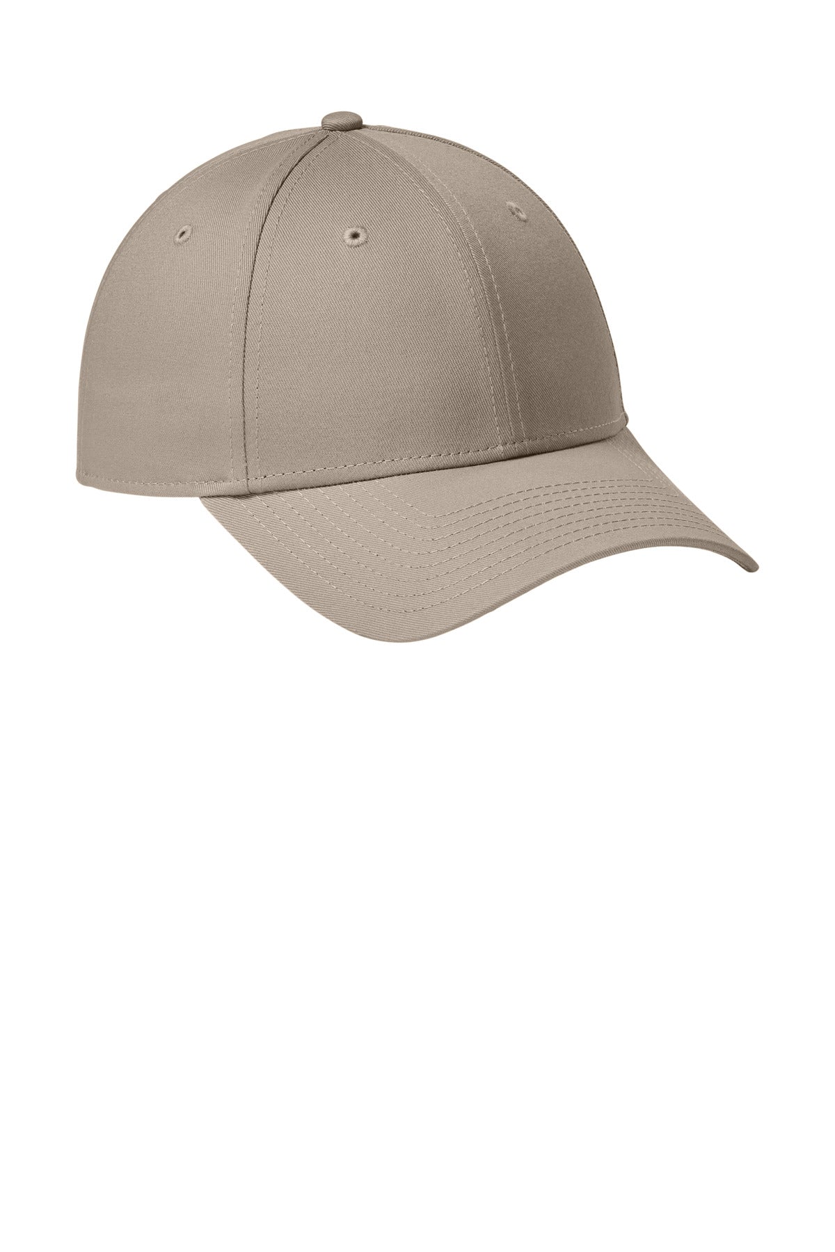 Front View of FlagKhaki New Era - Adjustable Structured Cap. NE200 plain