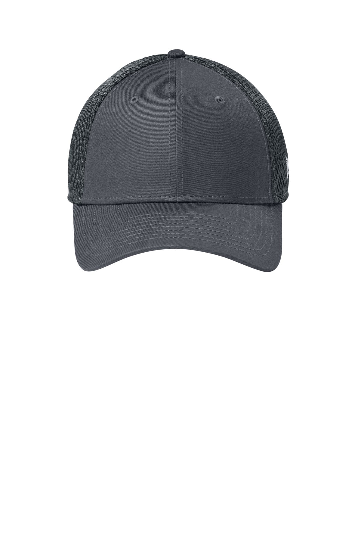 Front View of FlgChr/Chr New Era - Stretch Mesh Cap. NE1020 plain