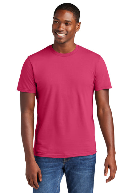 Front View of FlushPink District Very Important Tee . DT6000 plain