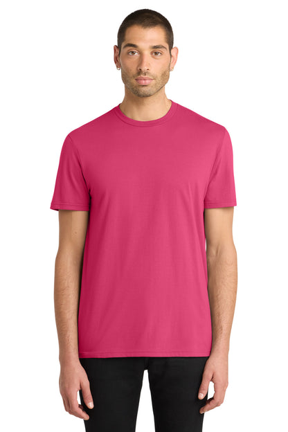 Front View of FlushPink District Very Important Tee . DT6000 plain