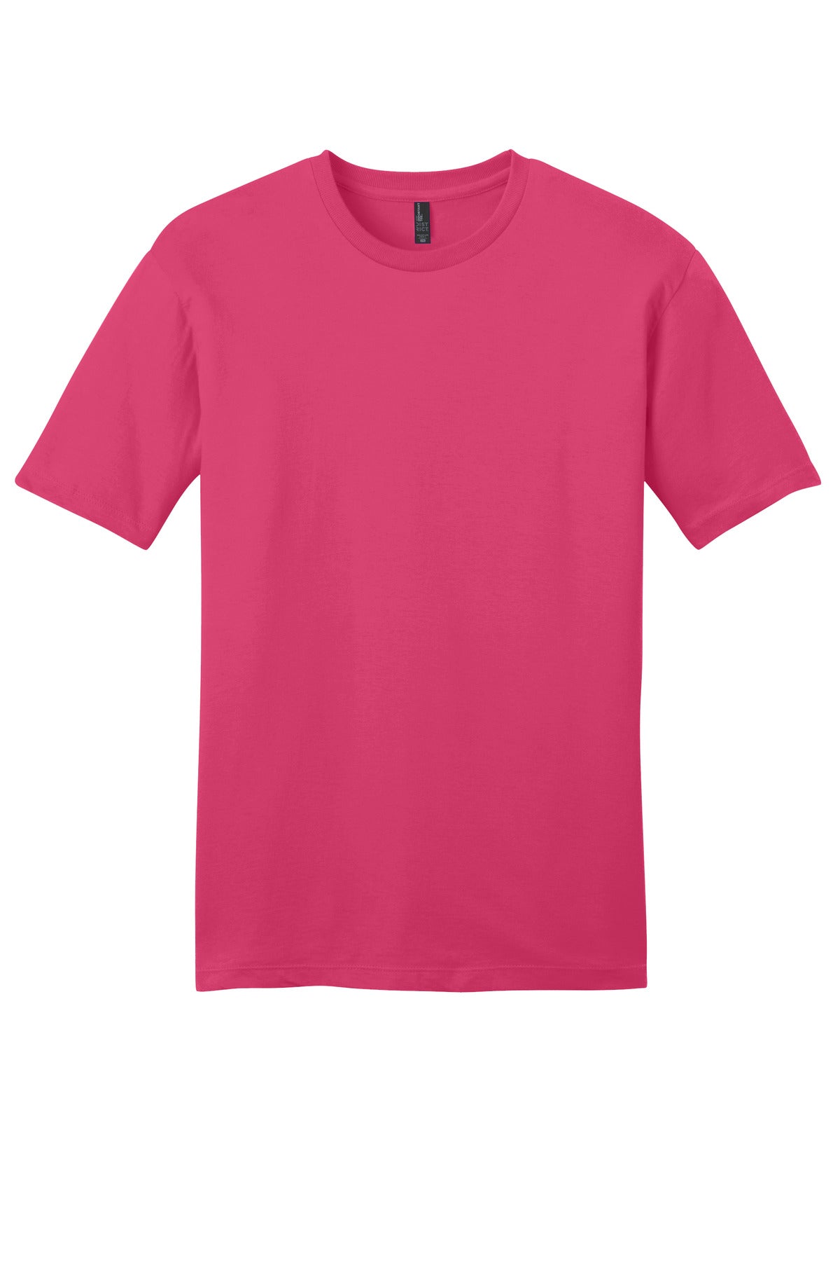 Front View of FlushPink District Very Important Tee . DT6000 plain