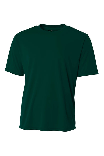 Front View of FOREST A4 Cooling Performance Short Sleeve Tee A4N3142 plain