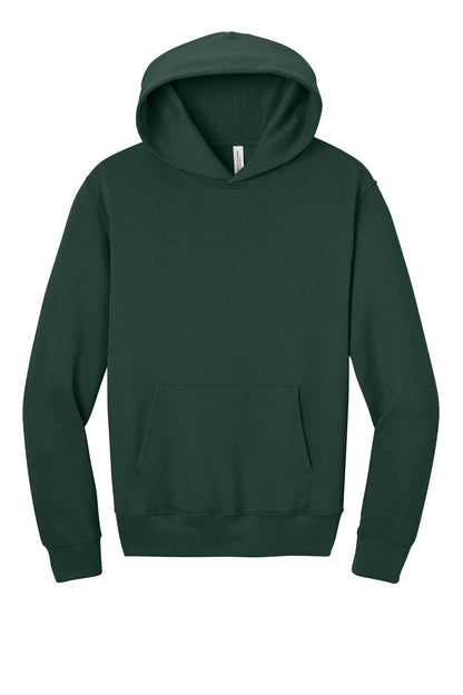 Front View of FOREST BELLA+CANVAS Unisex 10-Ounce Heavyweight Pullover Hoodie BC4719 plain