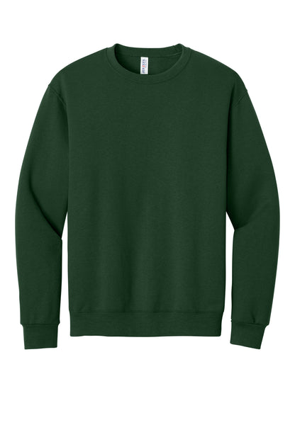 Front View of Forest Green Jerzees - NuBlend Crewneck Sweatshirt. 562M plain