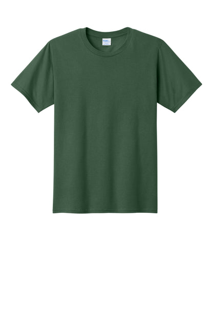 Front View of Forest Green Port & Co Fan Favorite Tee. PC450 plain