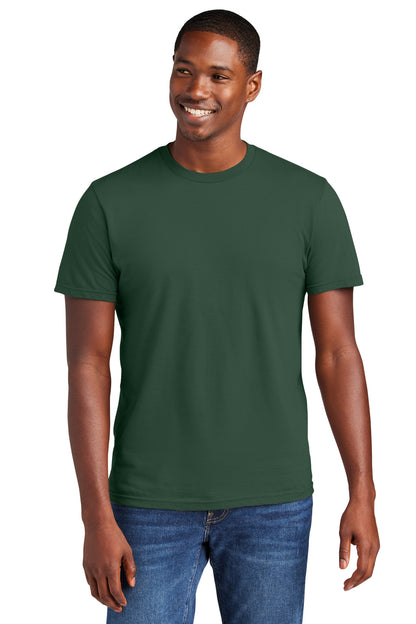 Front View of ForestGrn District Very Important Tee . DT6000 plain