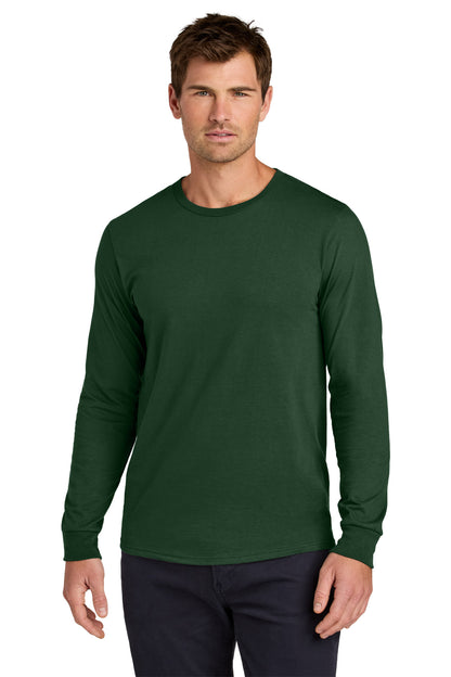 Front View of ForestGrn Jerzees Classics Unisex Cotton Long Sleeve T-Shirt 363L plain