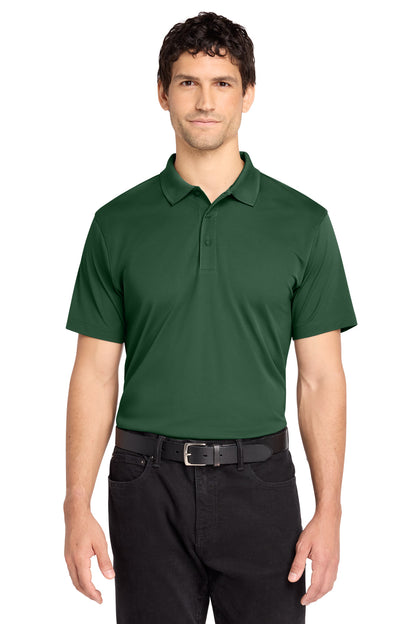 Front View of ForestGrn Port Authority C-FREE Performance Polo K863 plain