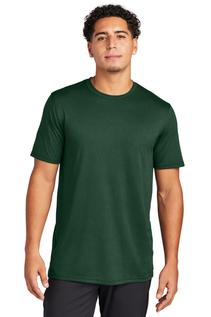 Front View of ForestGrn Sport-Tek Echo Tee ST760 plain