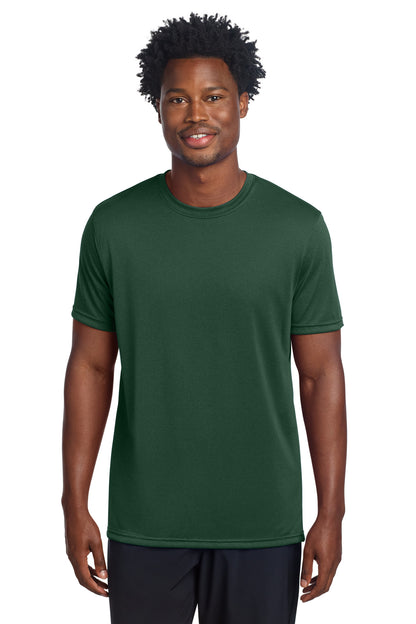 Front View of ForestGrn Sport-Tek Echo Tee ST760 plain