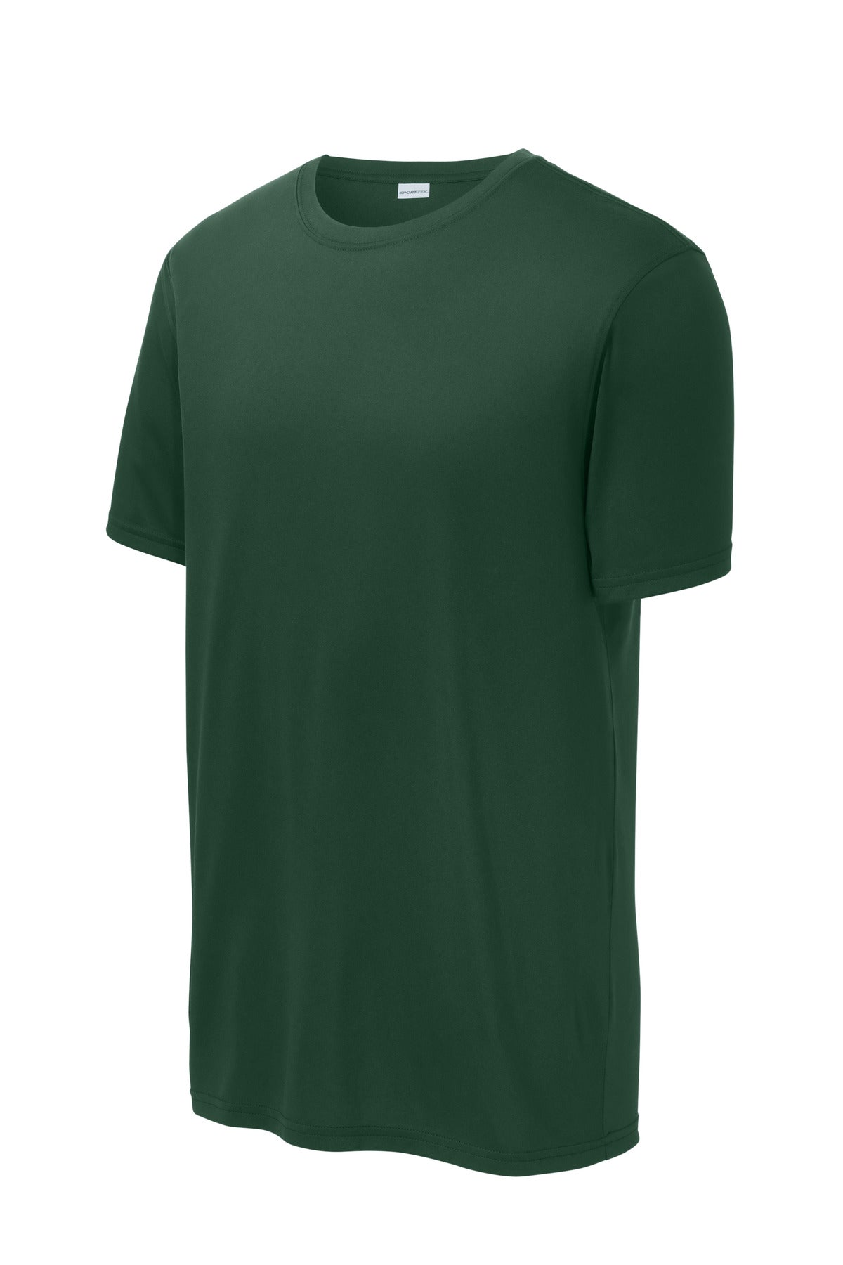 Front View of ForestGrn Sport-Tek Echo Tee ST760 plain