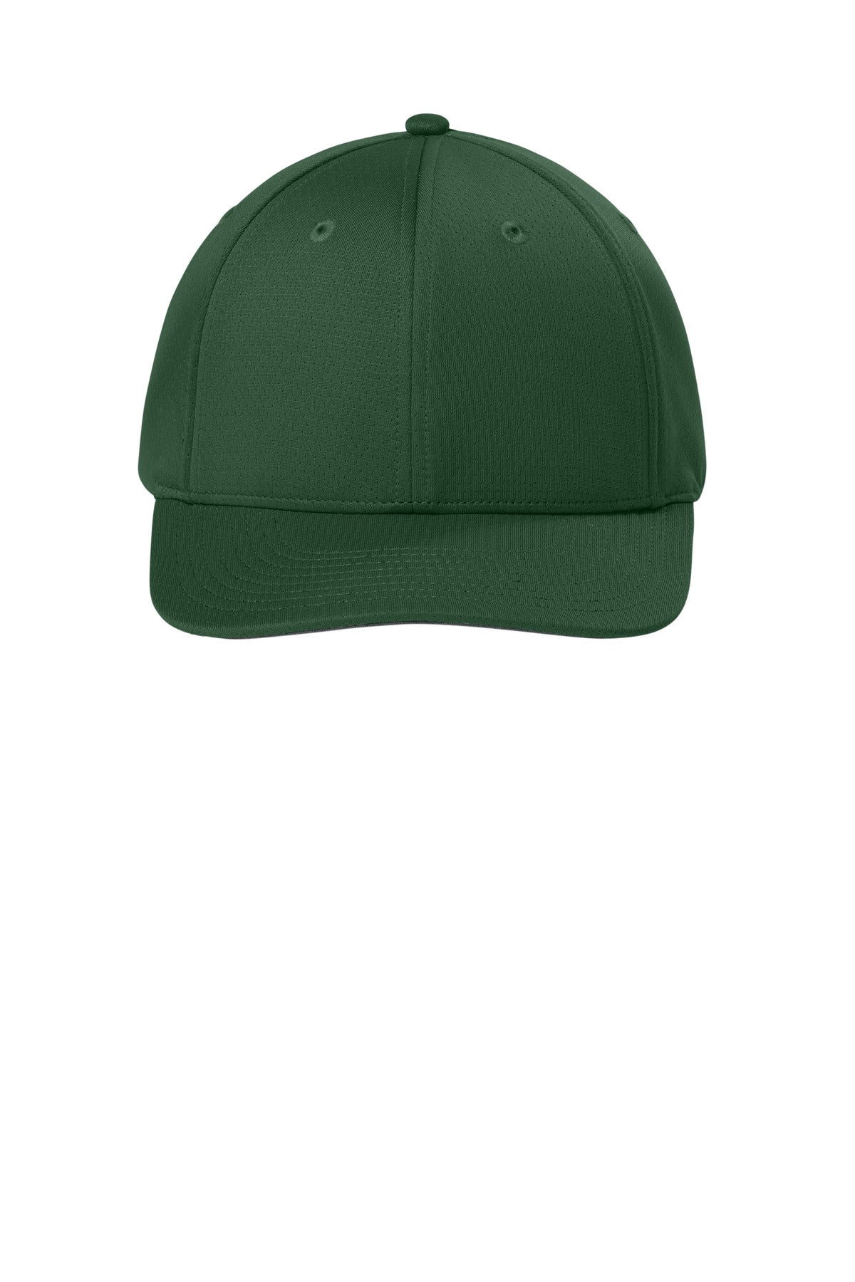 Front View of ForestGrn Sport-Tek Impact Mesh Stretch-Tek Adjustable Cap STC71 plain