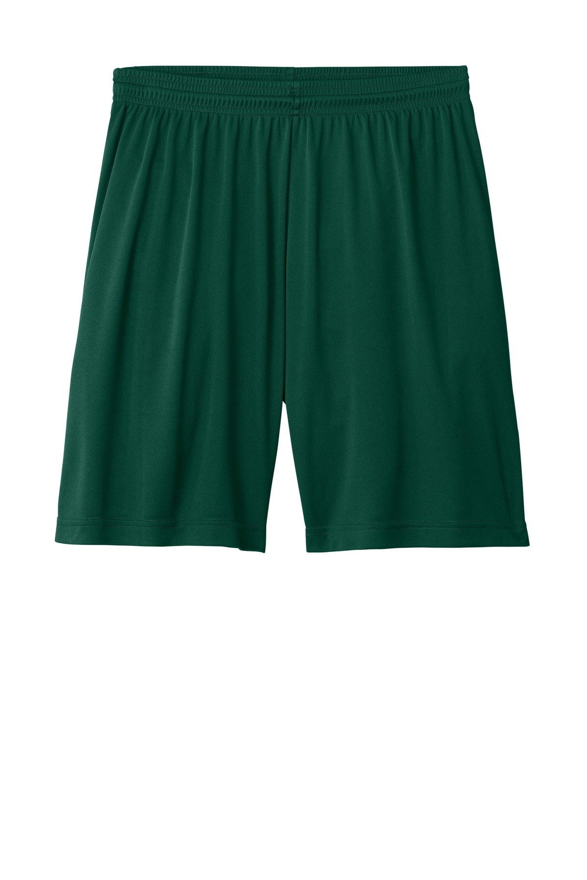 Front View of ForestGrn Sport-Tek PosiCharge Competitor 7" Short ST349 plain