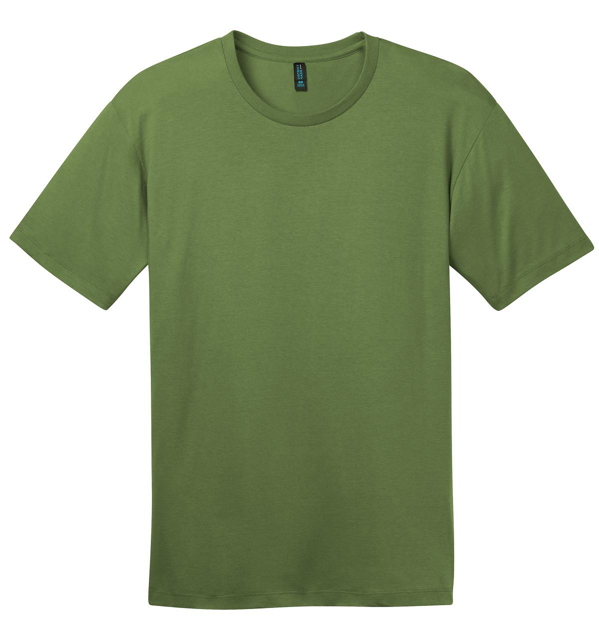 Front View of Fresh Fatigue District Perfect Weight Tee. DT104 plain