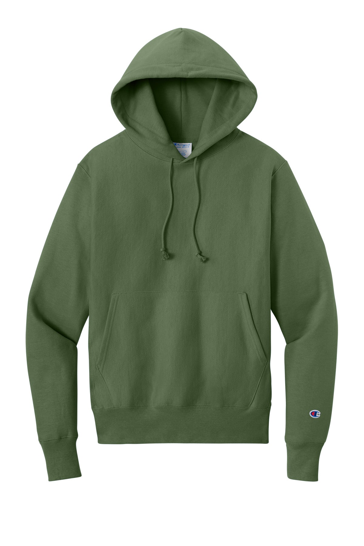 Front View of FreshOlive Champion Reverse Weave Hooded Sweatshirt S101