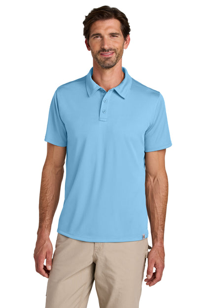 Front View of FreshWtrBl Carhartt Force Sun Defender Polo CT106899 plain