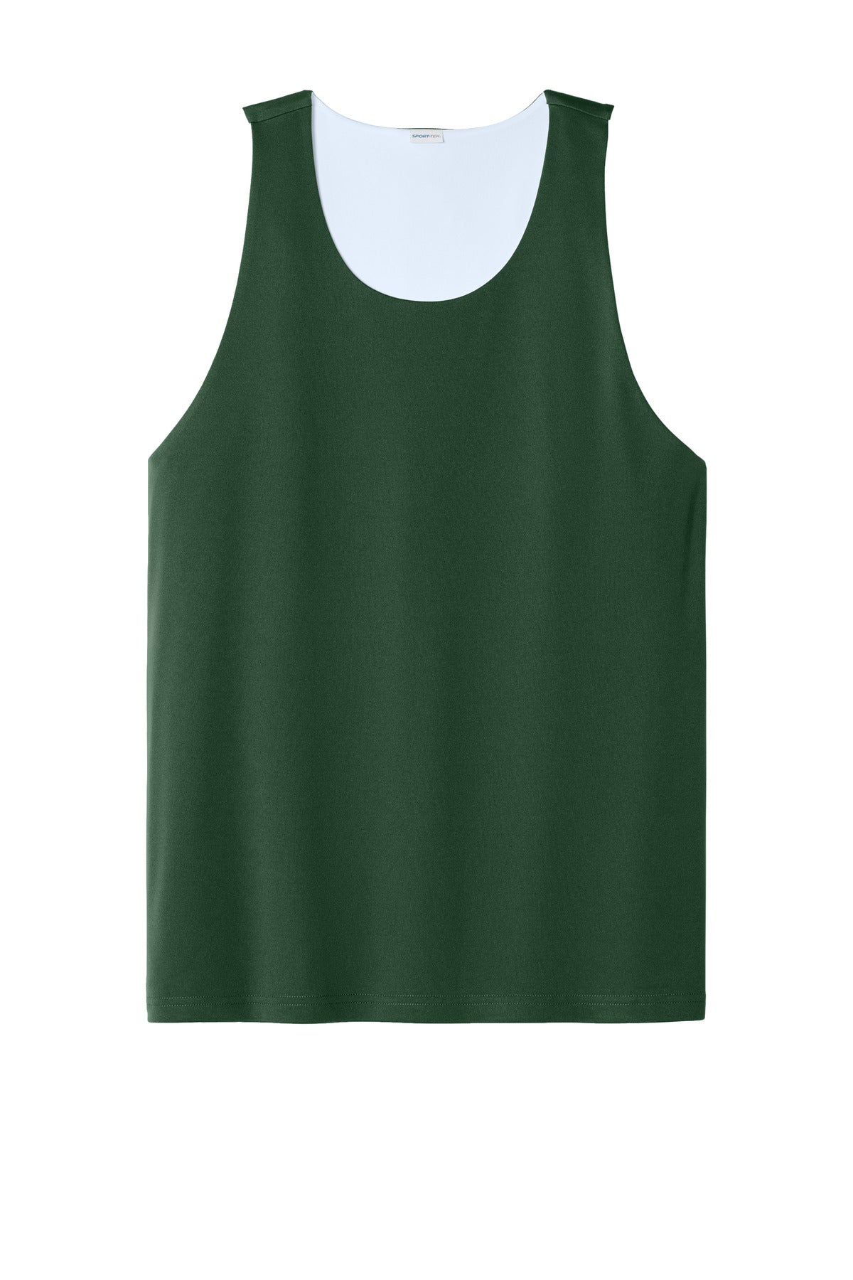 Front View of FrGn/White Sport-Tek PosiCharge Competitor Rev Tank ST551 plain