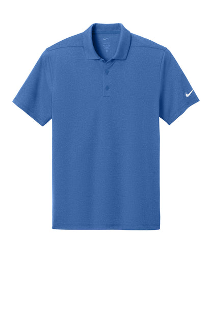 Front View of GameRyHthr Nike Dri-FIT Smooth Heather Polo NKFQ4794 plain