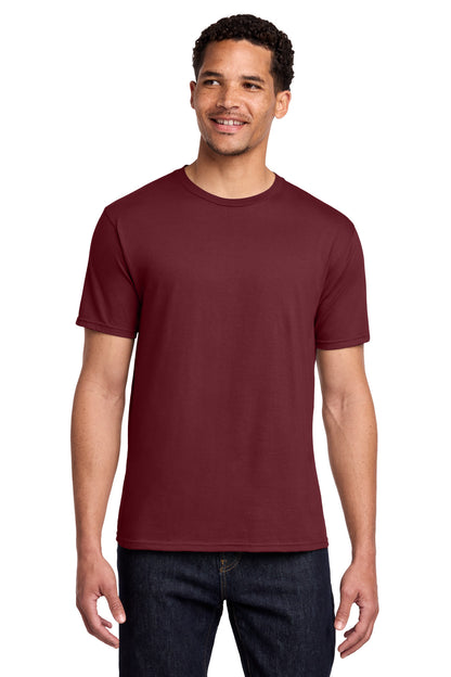 Front View of Garnet Port & Co Fan Favorite Tee. PC450 plain