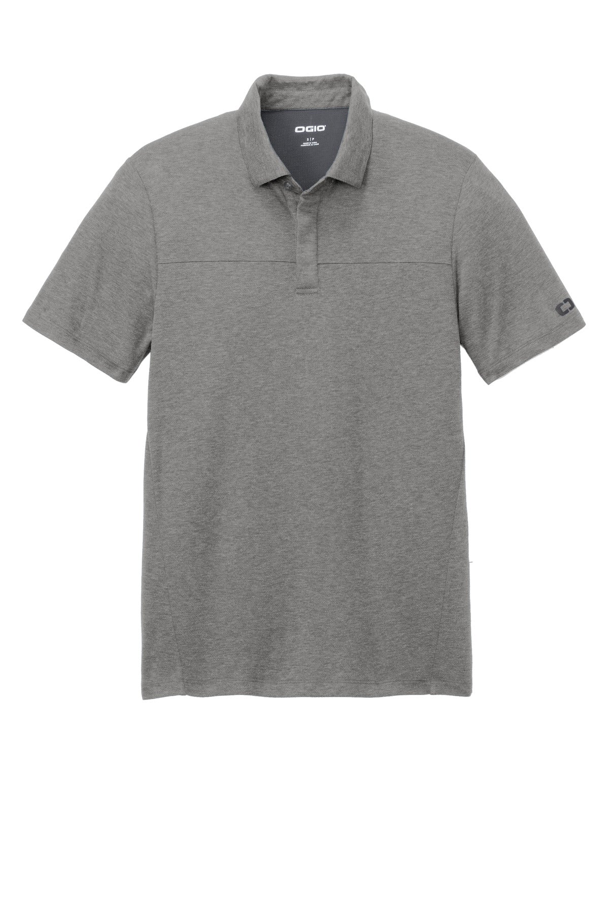 Front View of GearGrey OGIO Command Polo OG150 plain