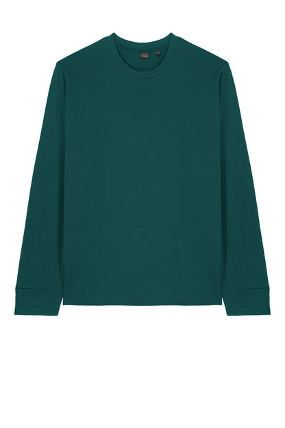 Front View of GlazedGrn Stanley/Stella Unisex Creator 2.0 Long Sleeve Tee SXU022 plain