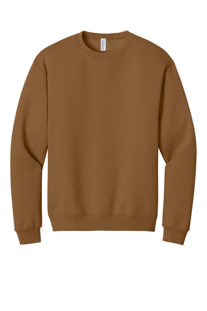 Front View of GldnPecan Jerzees - NuBlend Crewneck Sweatshirt. 562M plain