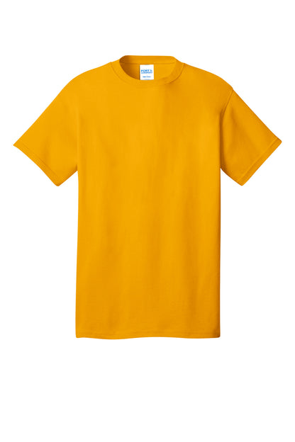 Front View of Gold Port & Co Core Cotton DTG Tee PC54DTG plain