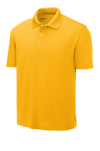 Front View of Gold Sport-Tek Dri-Mesh Polo. K469 plain