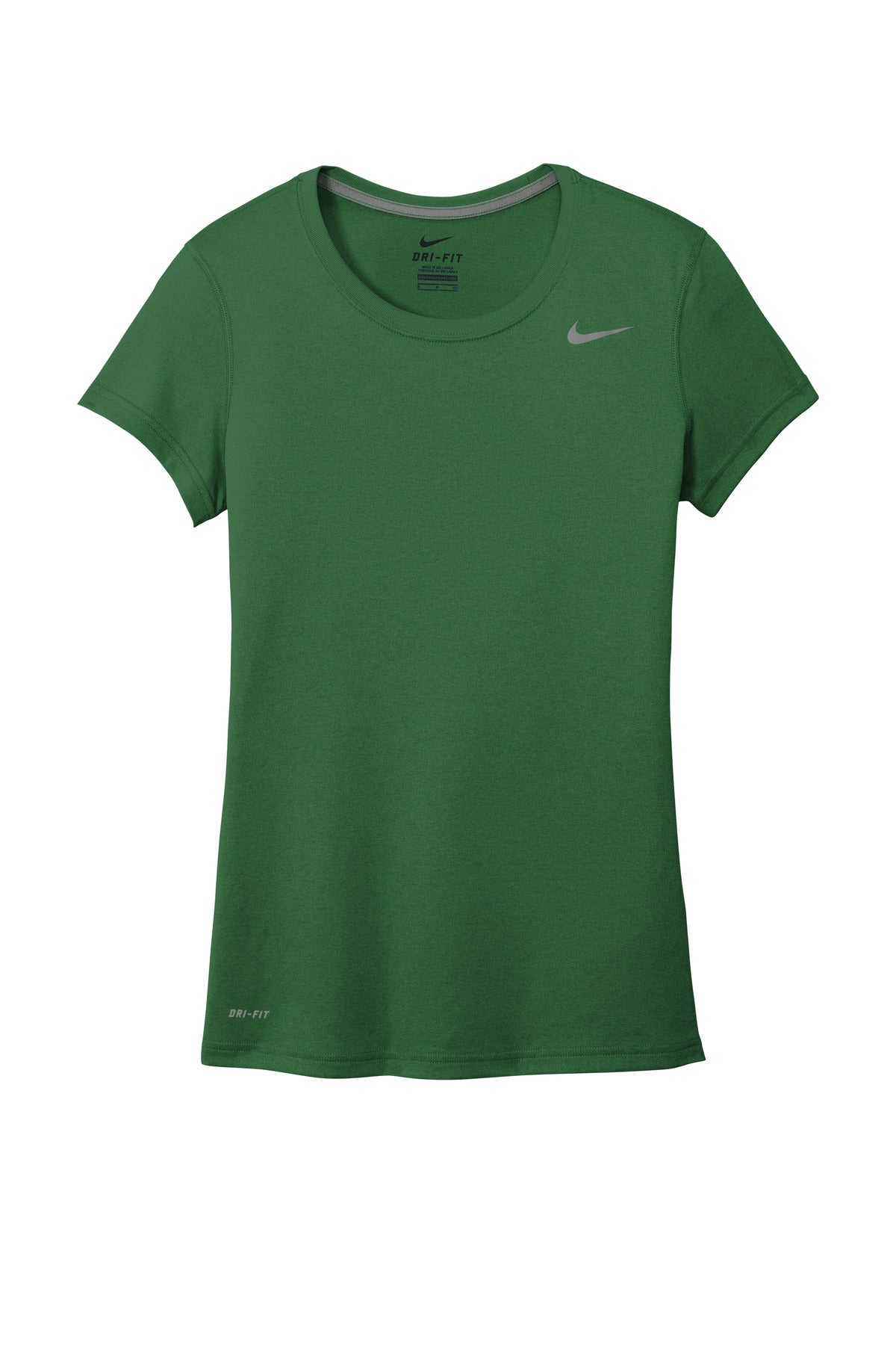 Front View of GorgeGreen Nike Women's Team rLegend Tee DV7312 plain
