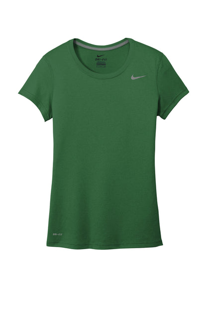 Front View of GorgeGreen Nike Women's Team rLegend Tee DV7312 plain
