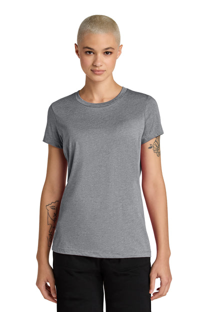 Front View of GphHeather District Women's Perfect Weight CVC Tee DT188 plain