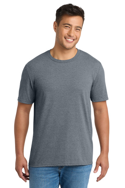 Front View of GphHeather Port & Co Tri-Blend Tee. PC330 plain