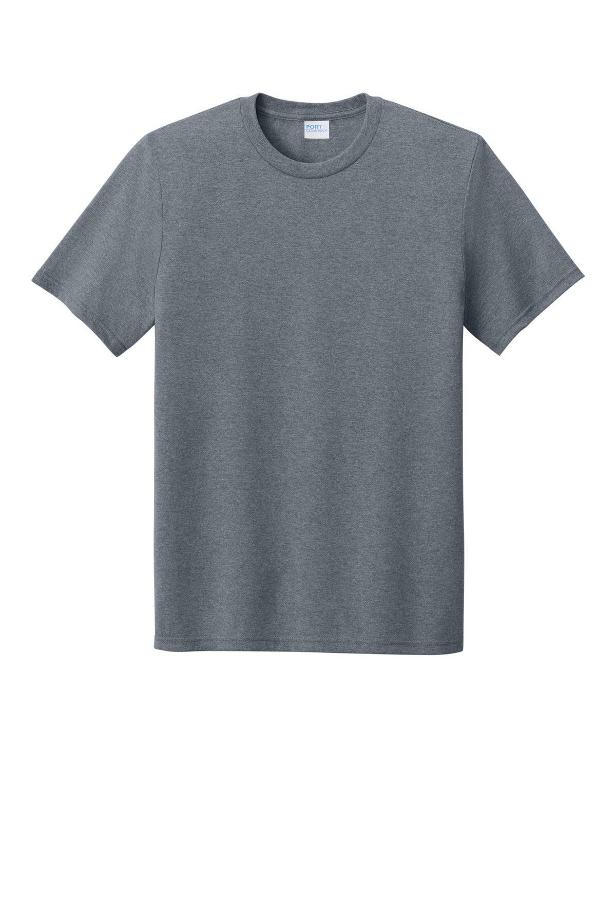 Front View of GphHeather Port & Co Tri-Blend Tee. PC330 plain