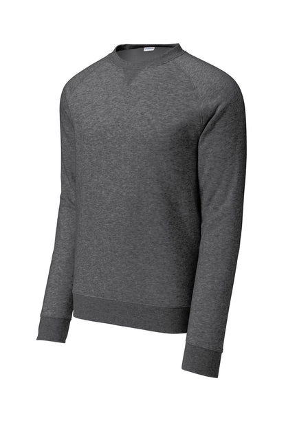 Front View of GphHeather Sport-Tek Drive Fleece Crewneck STF203 plain