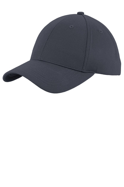 Front View of Graphite Grey Sport-Tek Youth PosiCharge RacerMesh Cap. YSTC26 plain