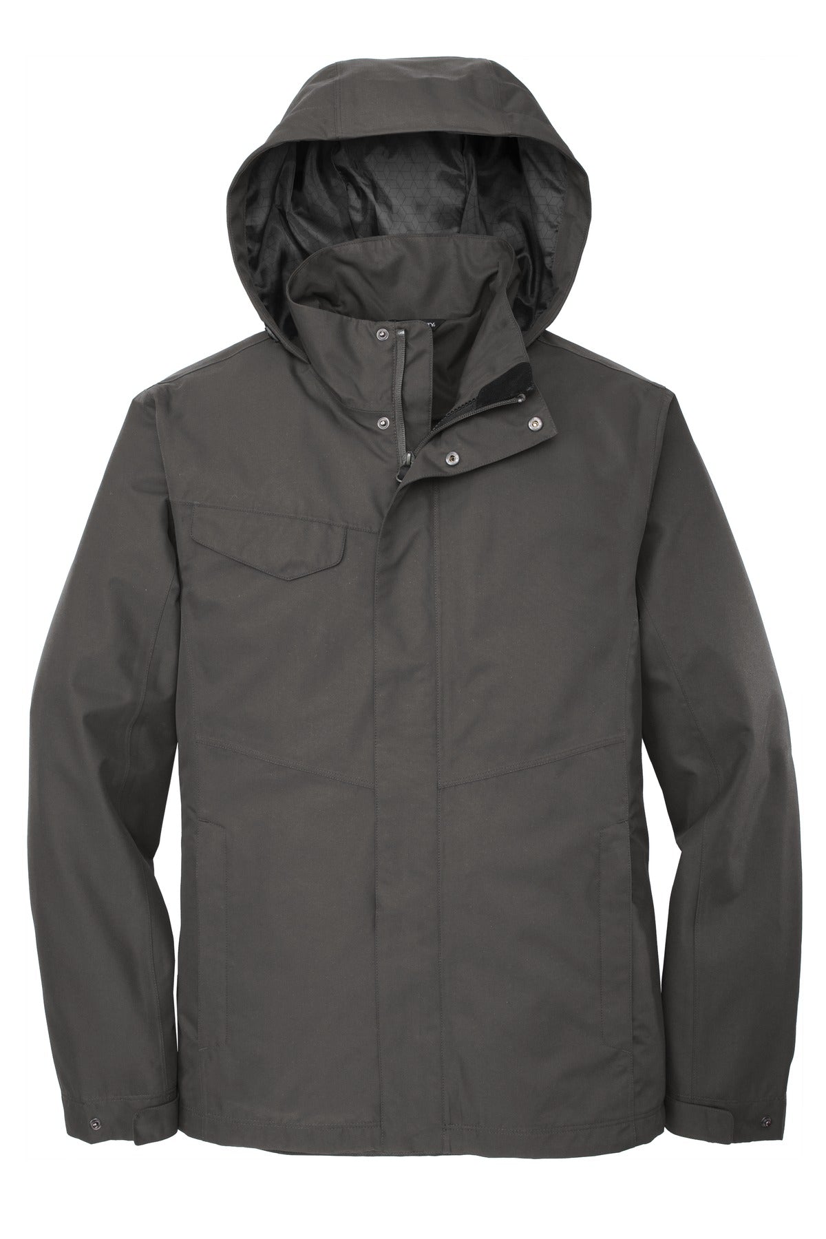Front View of Graphite Port Authority Collective Outer Shell Jacket. J900 plain