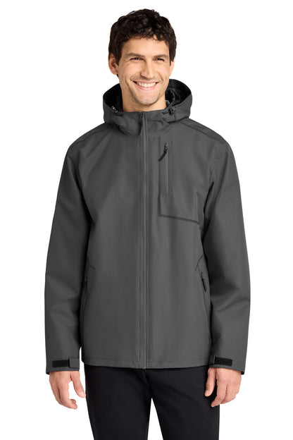 Front View of Graphite Port Authority Collective Tech Outer Shell Jacket J920 plain