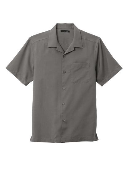 Front View of Graphite Port Authority Short Sleeve Performance Staff Shirt W400 plain