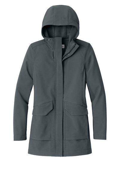 Front View of Graphite Port Authority Women's Collective Outer Soft Shell Parka L919 plain