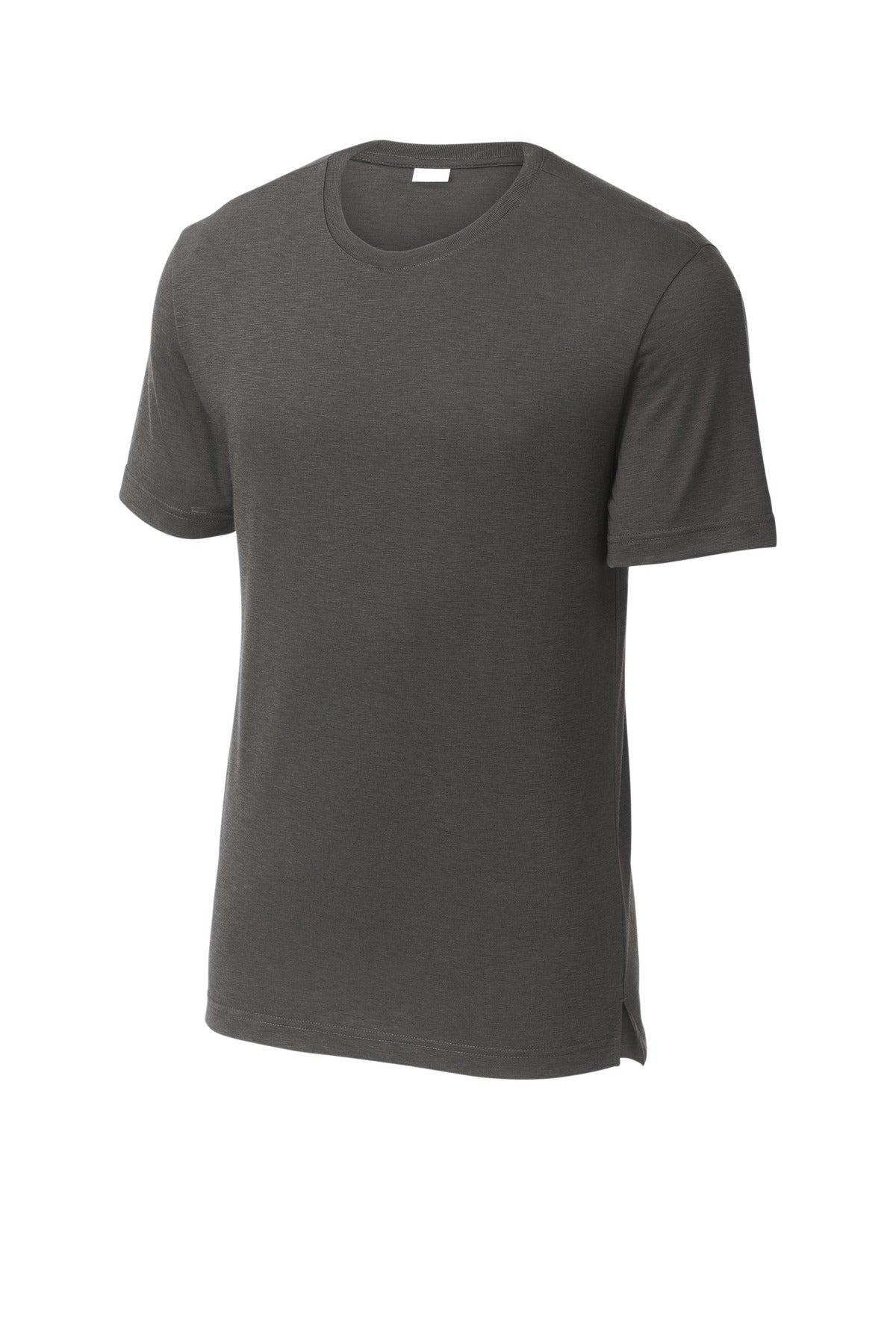 Front View of Graphite Sport-Tek PosiCharge Strive Tee. ST430 plain