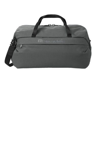Front View of Graphite TravisMathew Lateral Duffel TMB200 plain