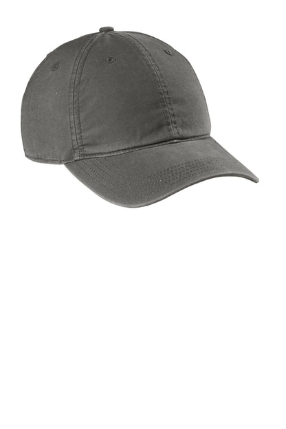 Front View of Gravel Carhartt Cotton Canvas Cap CT103938 plain