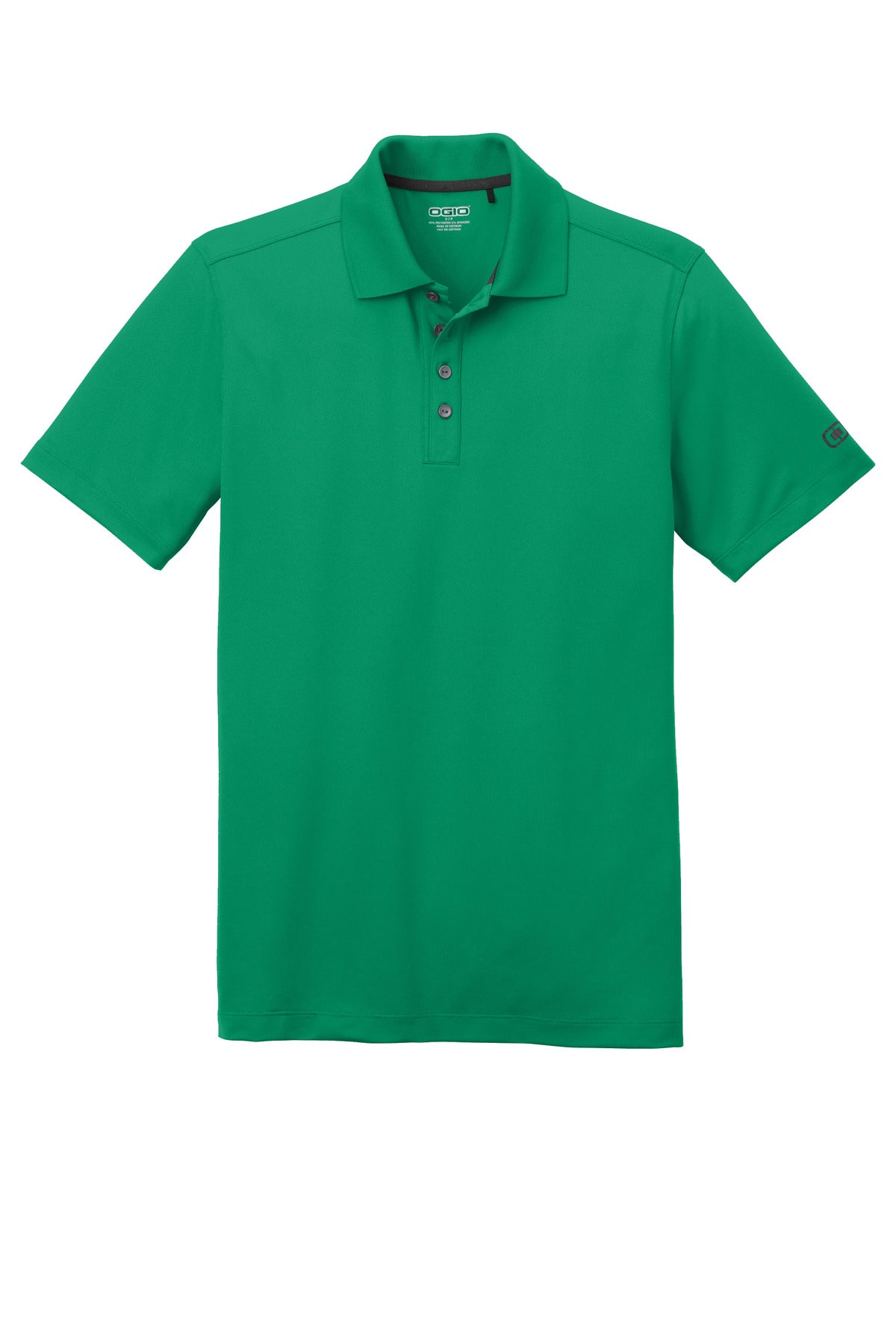 Front View of Green Shift OGIO Metro Polo. OG130 plain