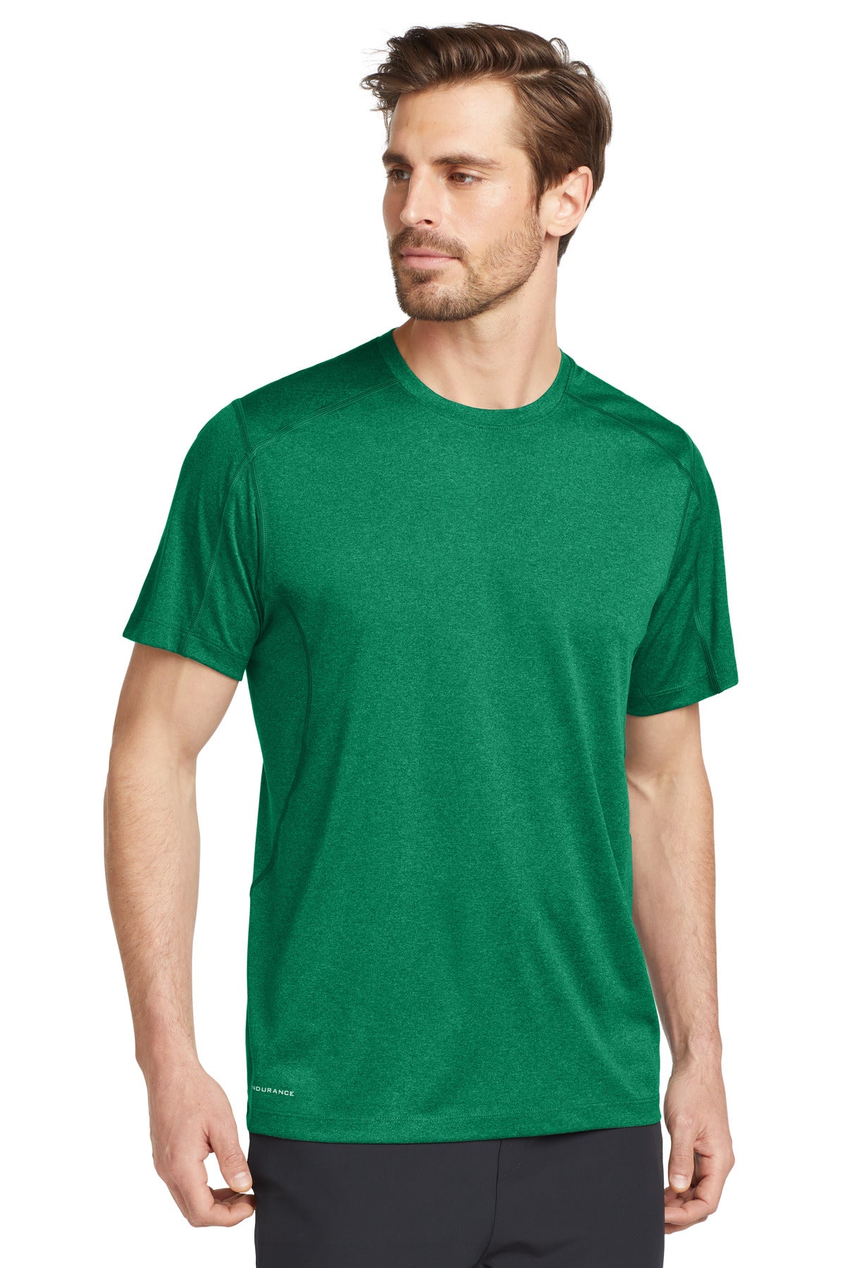 Front View of Green Shift OGIO Pulse Crew. OE320 plain