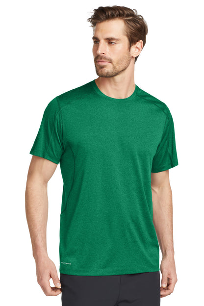 Front View of Green Shift OGIO Pulse Crew. OE320 plain